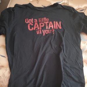 Black "Got a little Captain in you?" Tshirt